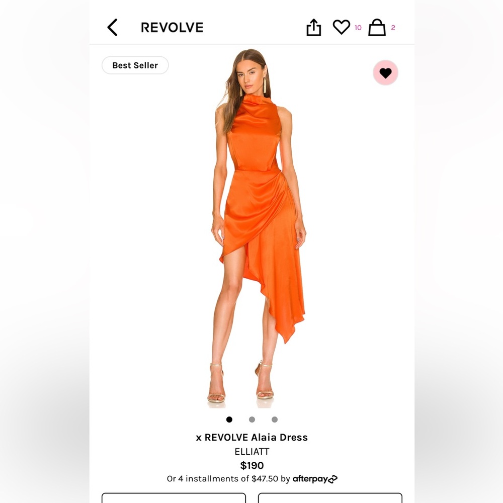 Revolve Dress - Tangerine - worn once